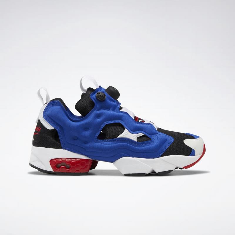 Tenisi Reebok Instapump Fury Og Barbati Negrii/Albastri/Rosii/Albi Romania RK9537IU